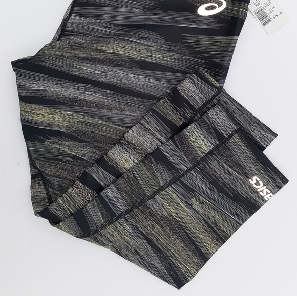 Asics Sport Run Knee Graphic Print Tights - Picture 7 of 8